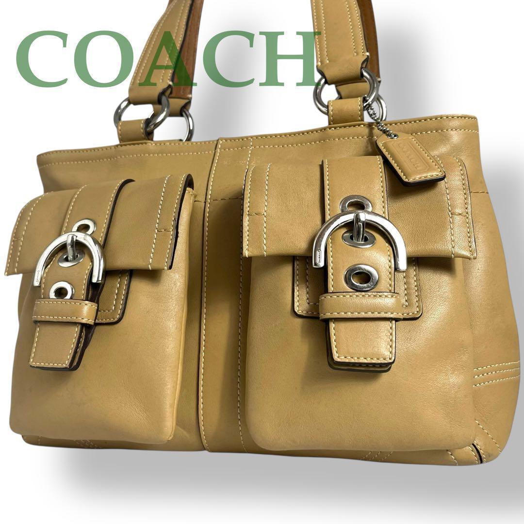 COACH コーチ ソーホー ショルダーバッグ ライトブラウン レザー