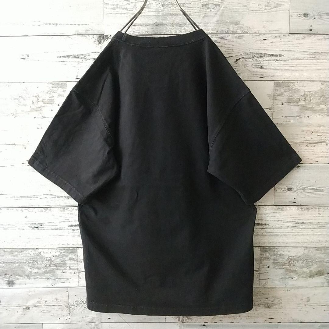 人気デザイン☆アディダス 刺繍 センターロゴ スリーライン Tシャツ L 黒 人気デザイン☆アディダス 刺繍 センターロゴ スリーライン T