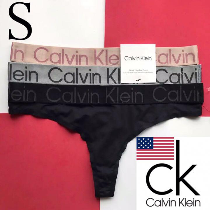 レア 新品 USA カルバンクライン 下着 Tショーツ S 3枚