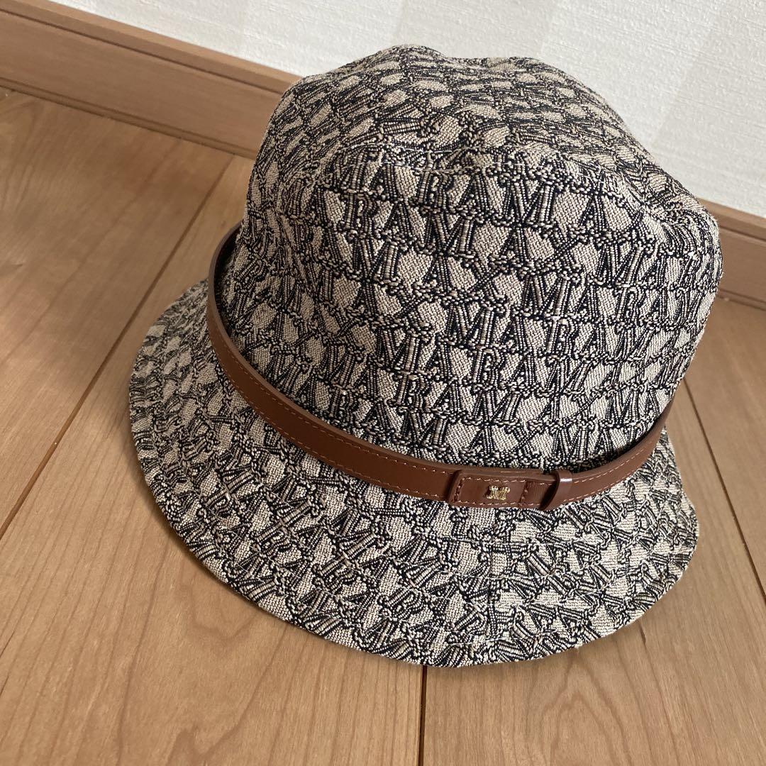 【美品】MaxMara マックスマーラ バケットハット 帽子 POLOMA Max Mara POLOMA バケットハット 57cm ブラウン - メルカリ