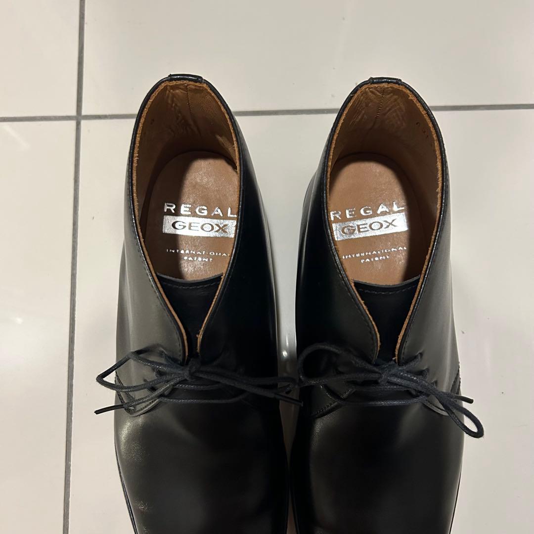 ✨極美品✨REGAL×GEOX/チャッカブーツ/ブラック/レザー/廃盤品 ✨極美品✨REGAL×GEOX/チャッカブーツ/ブラック/レザー/廃盤品