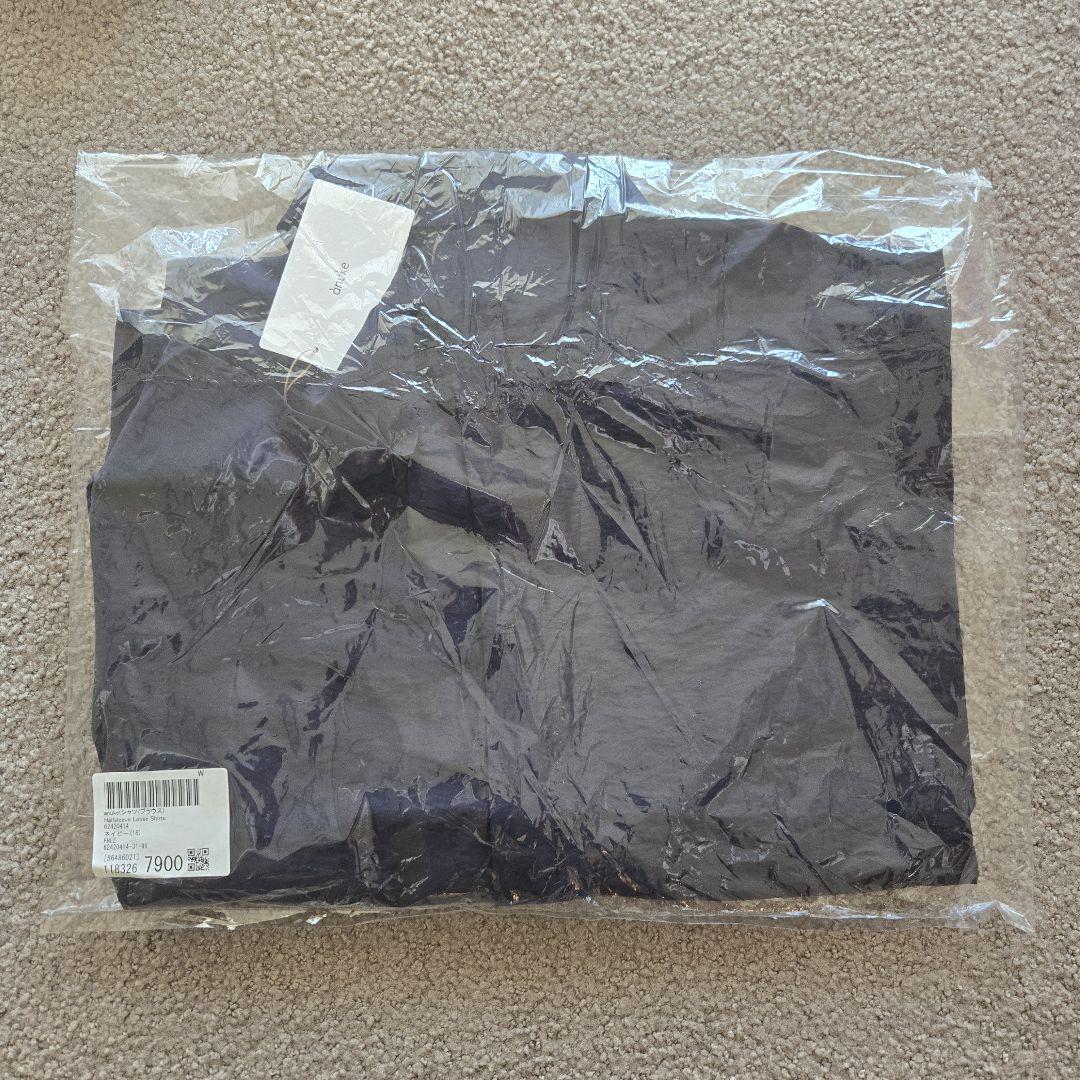 未使用anuke Halfsleeve Loose Shirts ネイビー 未使用anuke Halfsleeve Loose Shirts ネイビー