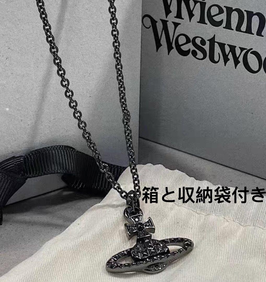 VIVIENNE WESTWOOD ネックレス ペンダント ガンメタル 黑