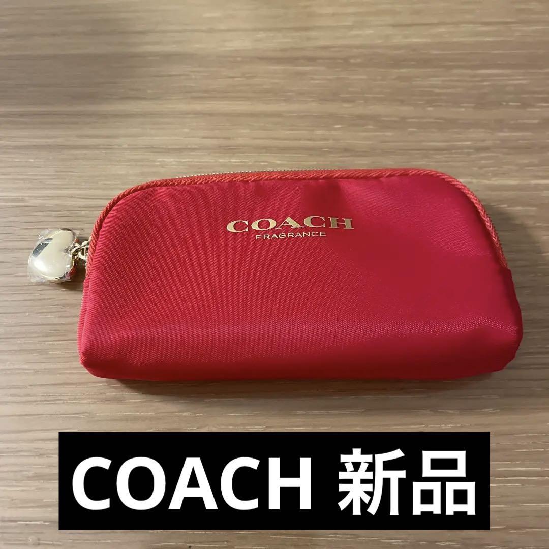 ▲COACH　コーチ 　カードケース　コインケース　レッド COACH コーチ カードケース 新作 新品 コインケース パスケース