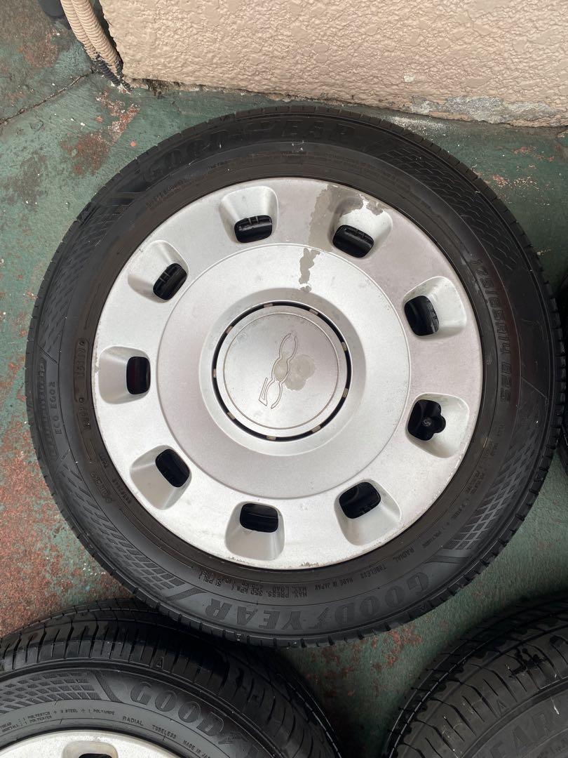 フィアット500 GOOD YEAR 純正スチール 175/65R14 825 - メルカリ