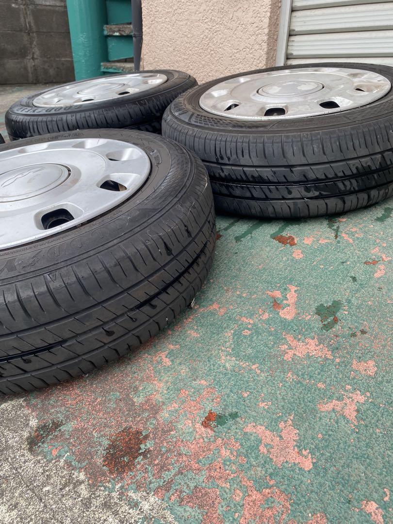 フィアット500 GOOD YEAR 純正スチール 175/65R14 825