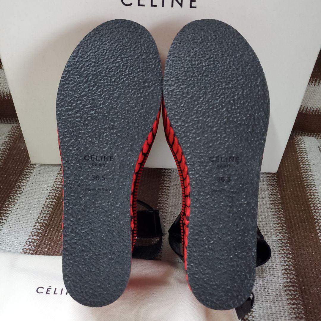 ☆未使用☆CELINE☆23.5センチ☆ミュール☆ウェッジソール！サンダル！