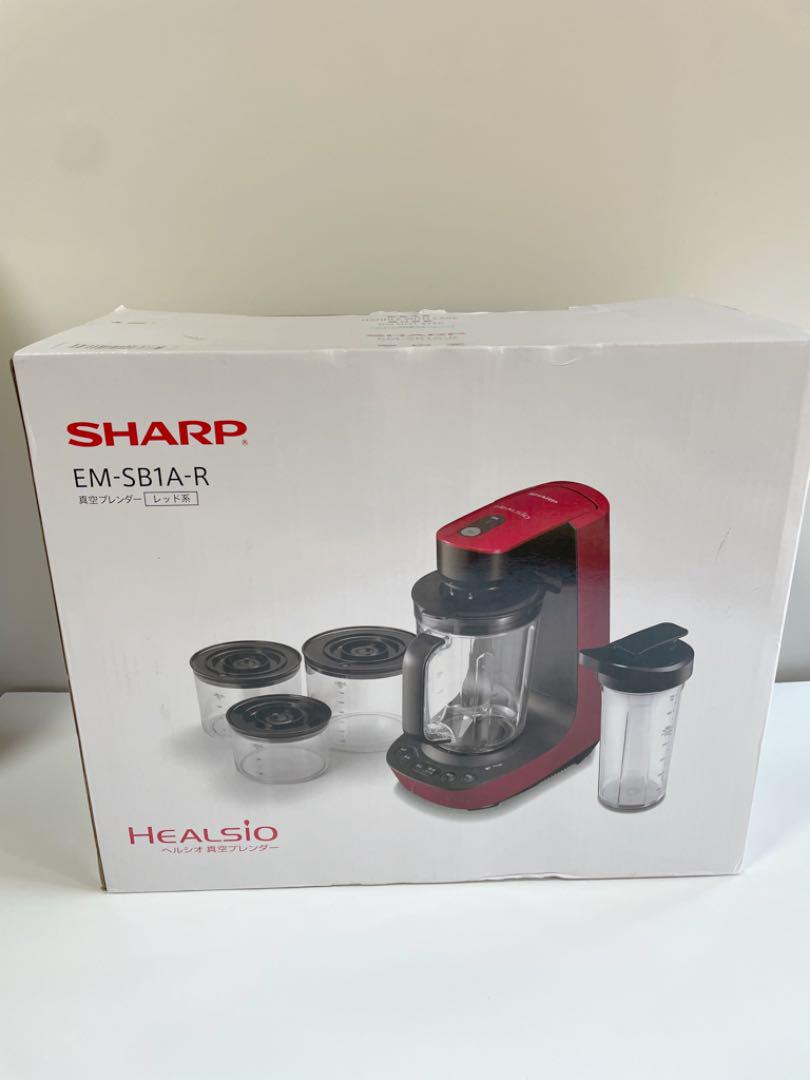 SHARP 真空ブレンダー EM-SB1A-R レッド