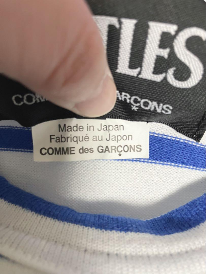 COMME des GARÇONS×THE BEATLESストライプ ロンT