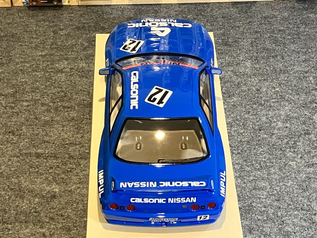 タミヤ ラジコン 日産スカイラインGT-R 塗装済 スペアボディ R32 ブルー