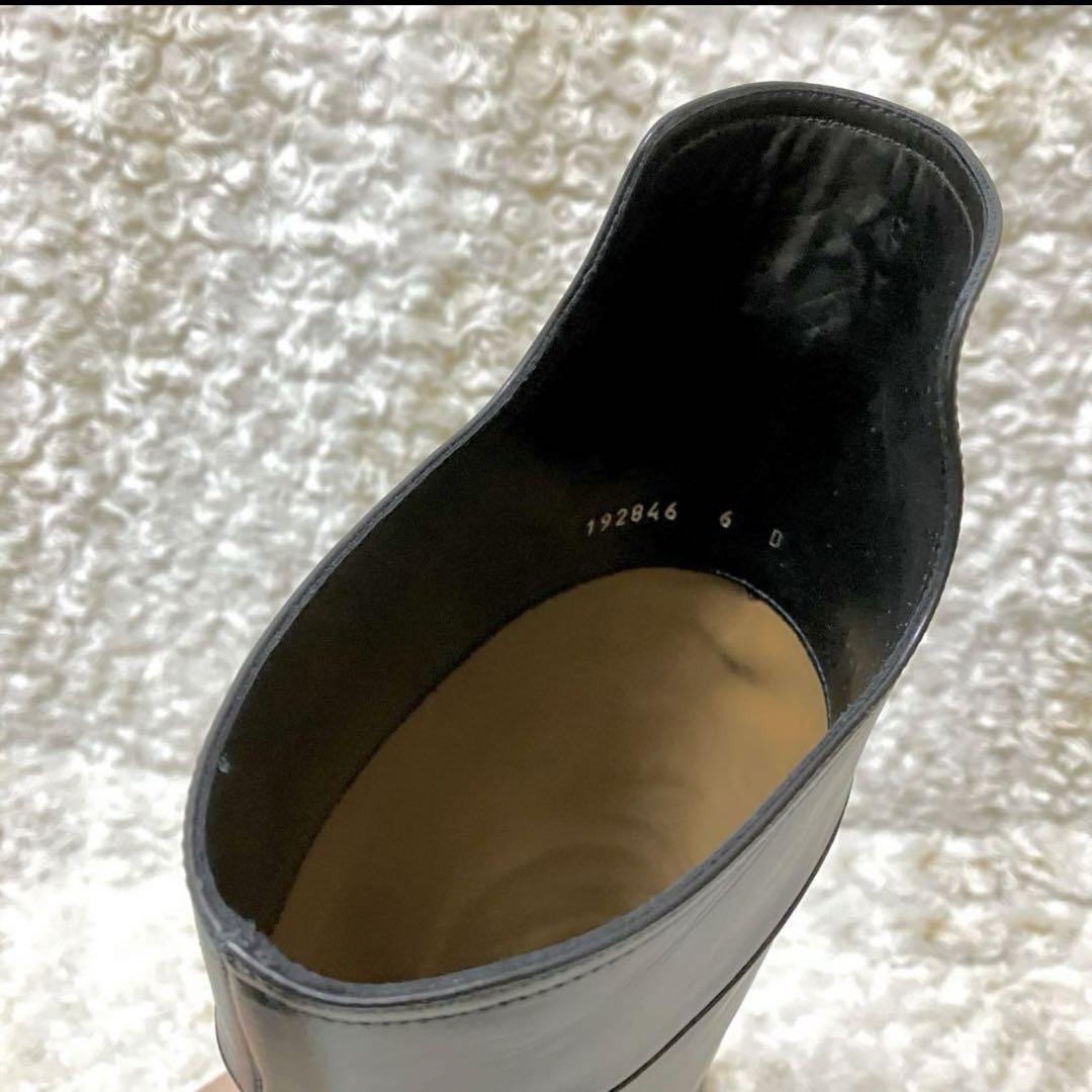 【RALPH LAUREN】 黒 レザー ロングブーツ 高ヒール