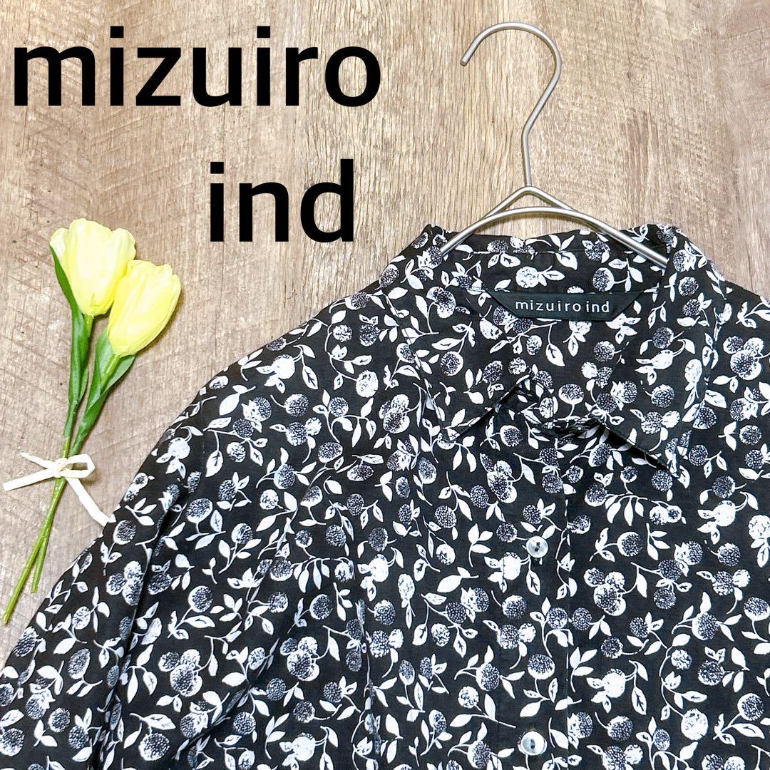 mizuiro ind♡ミズイロインド 小花柄 シャツワンピース