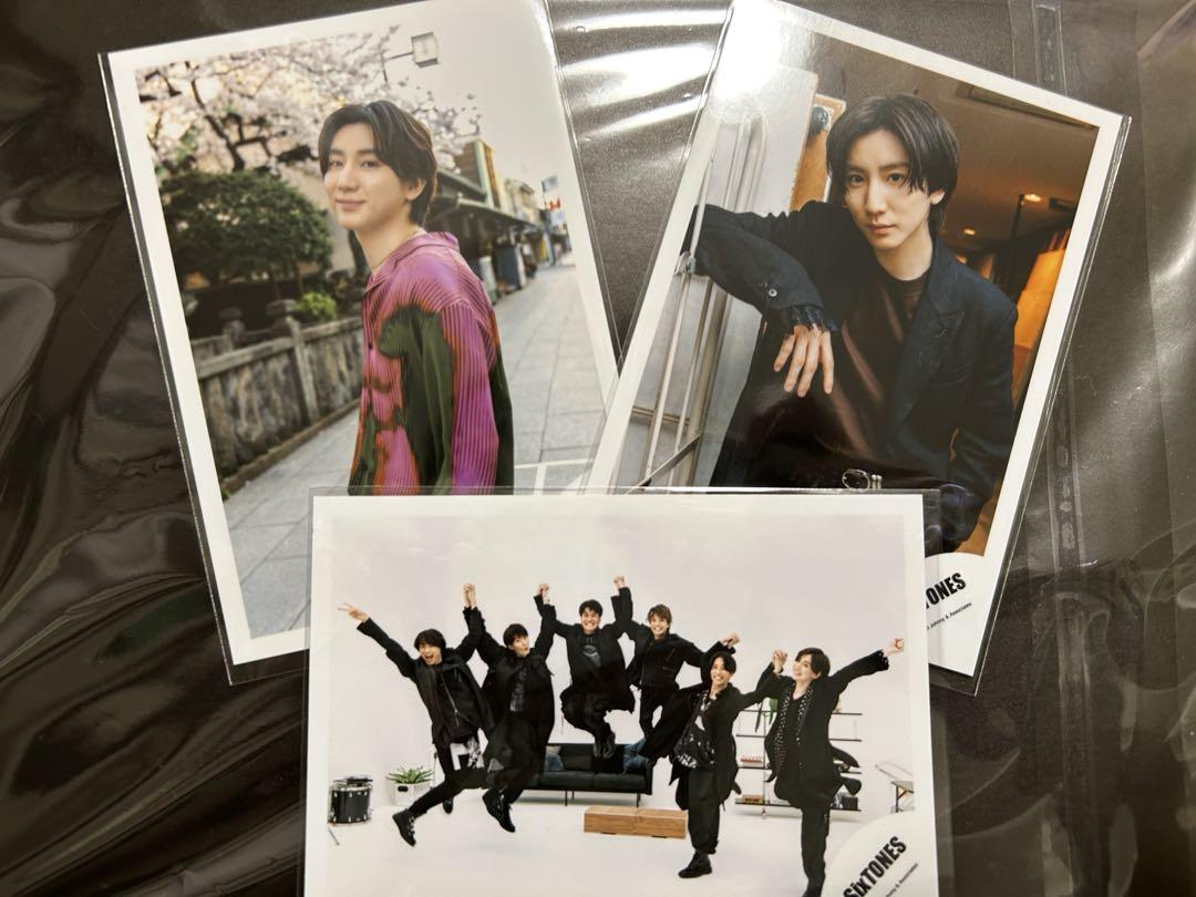 ○匿名配送○SixTONES京本大我くん公式写真2枚セット＋集合写真1