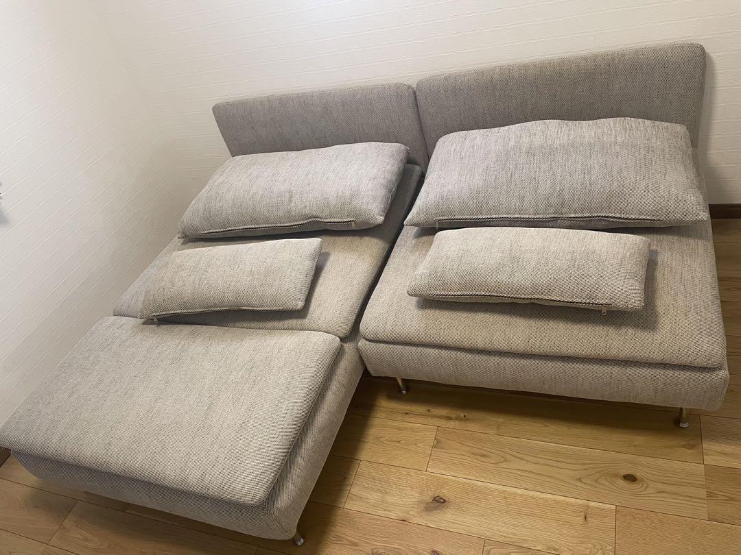 イケア IKEA ソファ ベッド ソーデルハムン クッション 直接取引可 カウチ 画像3