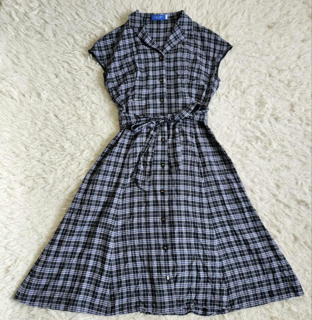 大人気新作 美品✨ブルーレーベルクレストブリッジ チェックシャツ ワンピース