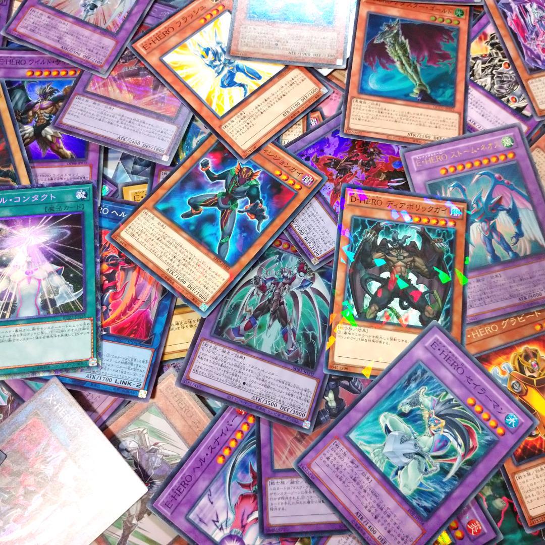 遊戯王 HERO デッキパーツ 300枚以上まとめ売り レリーフ 25th