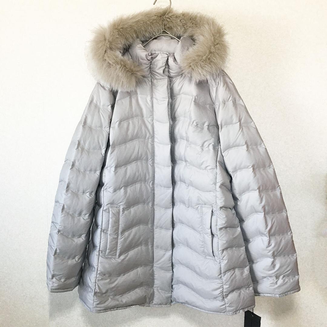 中古・古着通販】noa-ge (ノアジェ) ダウンコート グレー サイズ