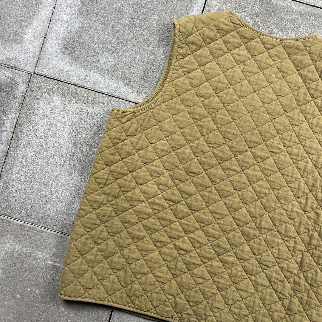 22s maison margiela ⑩quilting vest khaki
