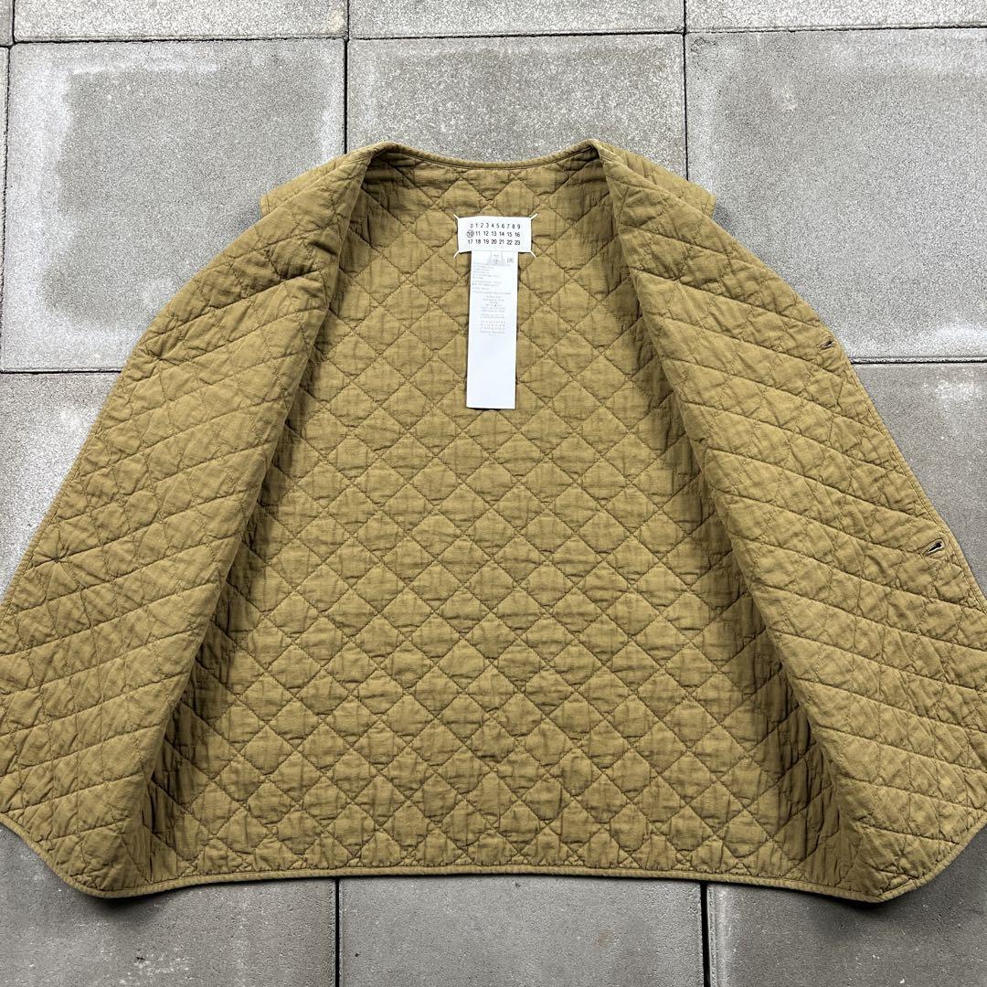 22s maison margiela ⑩quilting vest khaki