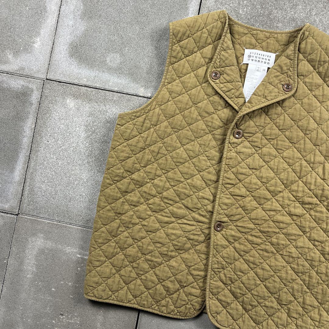 22s maison margiela ⑩quilting vest khaki