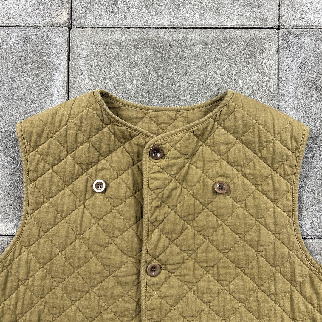 22s maison margiela ⑩quilting vest khaki