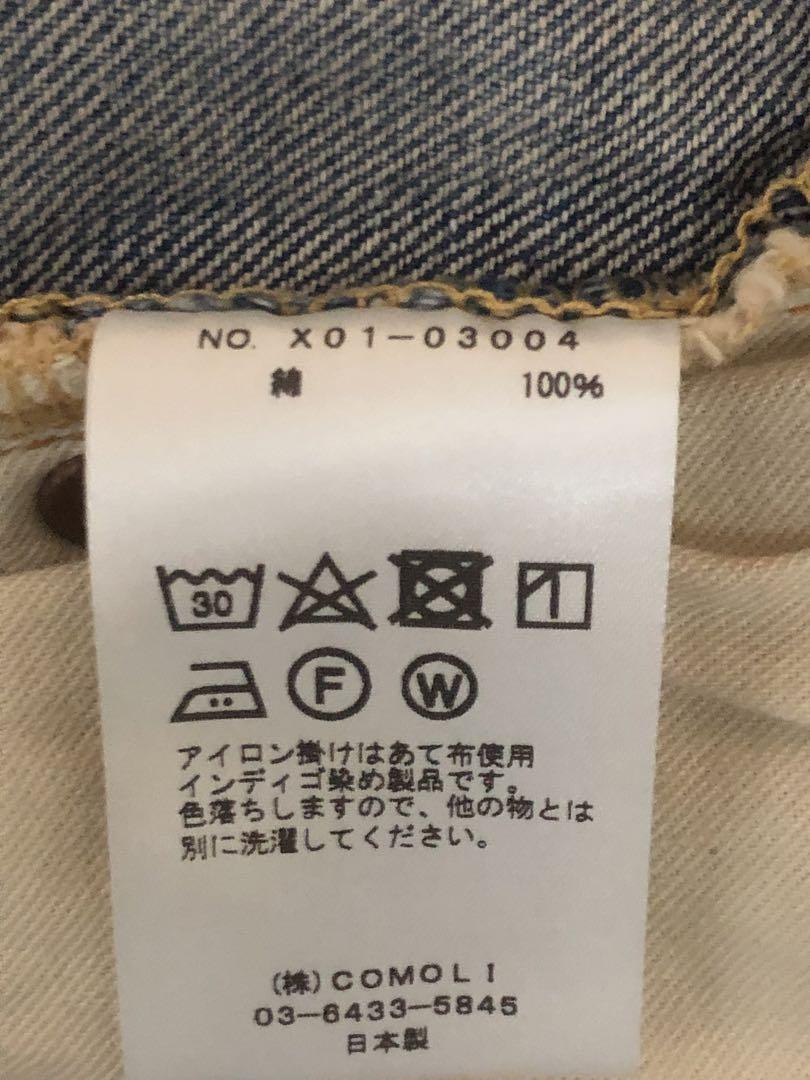 COMOLI 5Pブリーチデニム　23ss size2 コモリ