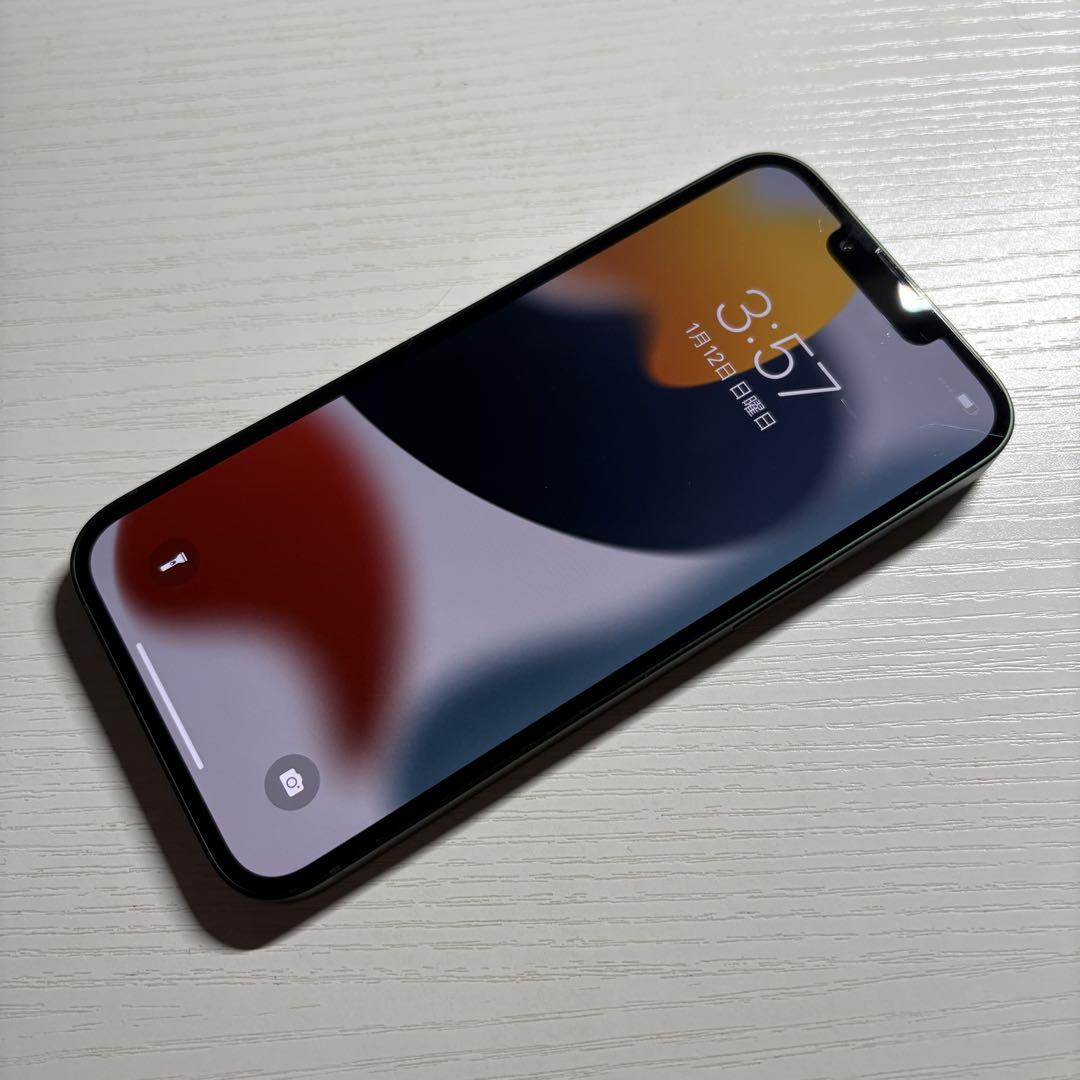 iPhone13 128GB SIMフリー グリーン 極美品