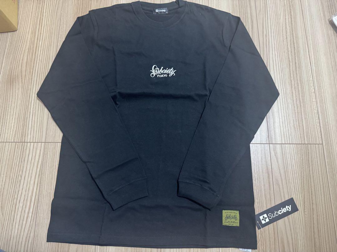 Subciety ブラック 長袖シャツ