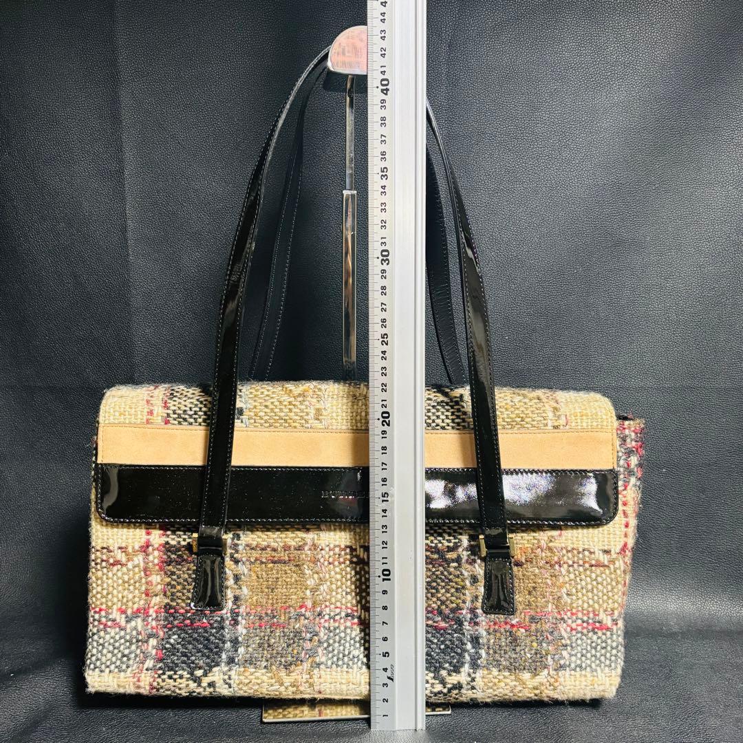 BURBERRY ショルダーバッグ ワンショルダー チェック ブラウン系 BURBERRY ショルダーバッグ ワンショルダー チェック ブラウン系