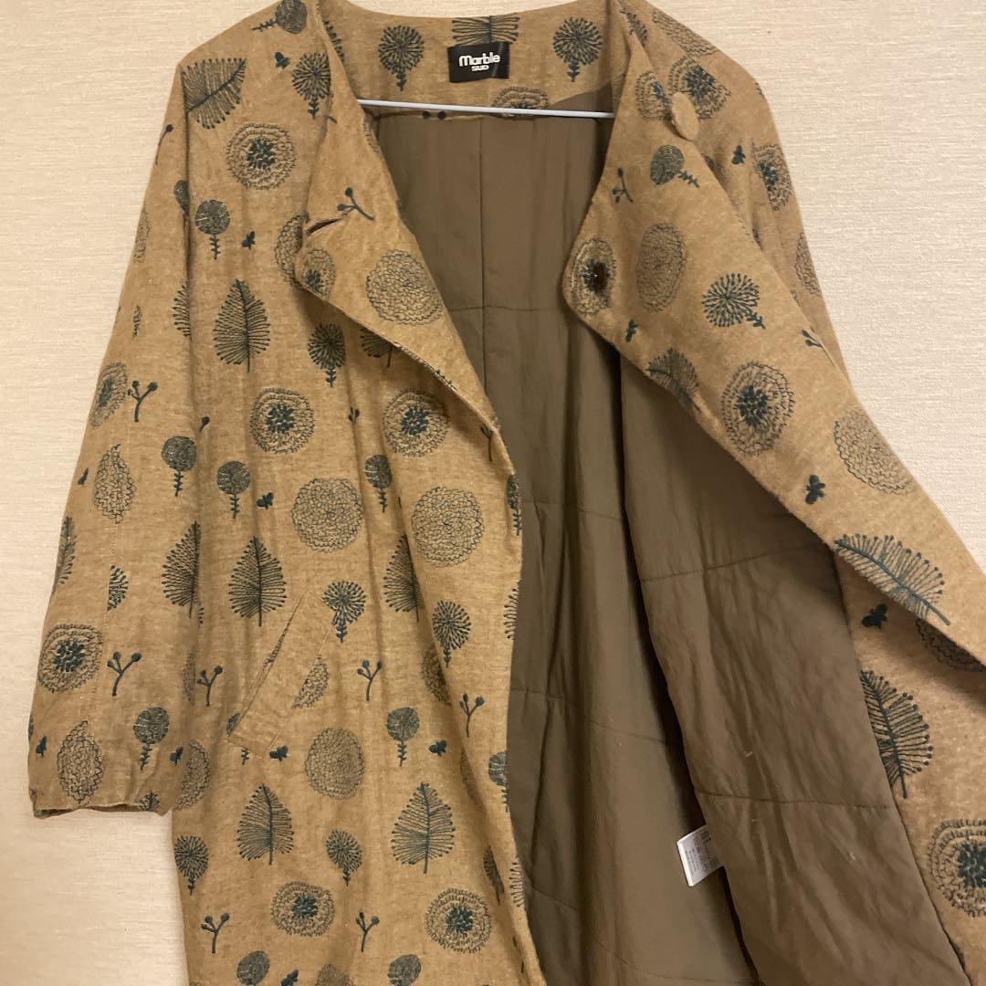 Y フォロー感謝割 マーブルシュッド mableSUD 刺繍 ジャケット