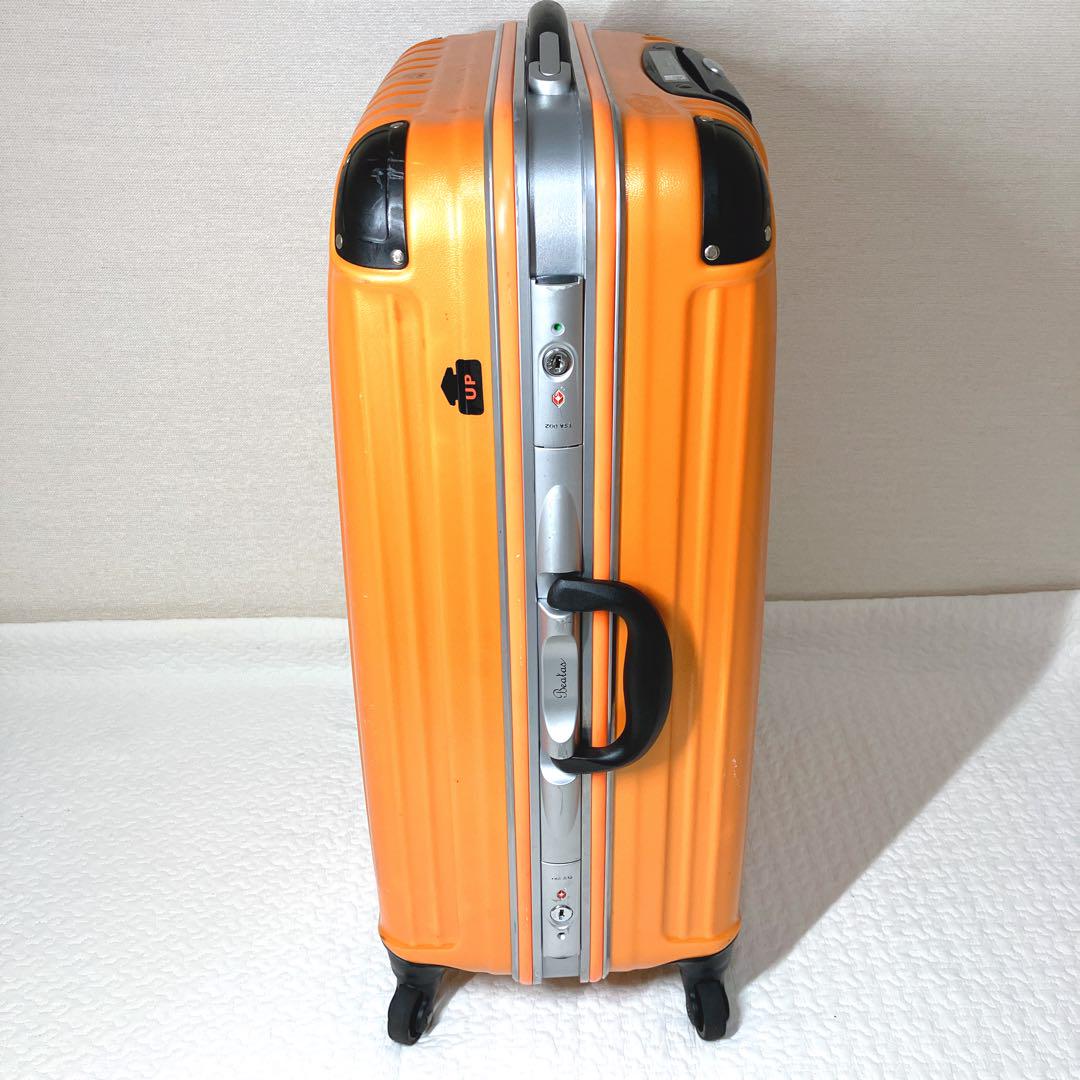 ビータス スーツケース Sサイズ 48L 4輪キャリーケース エンボスオレンジ