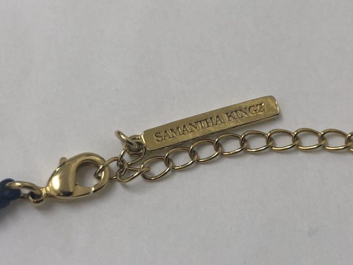 絶対一番安い KINGZ ○良品○SAMANTHA サマンサキングズ 青 ブレスレット アクセサリー