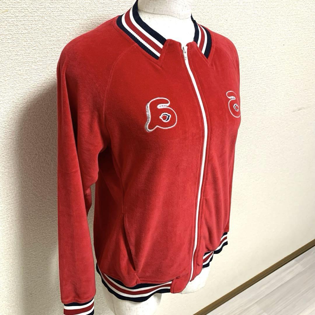 【美品】archivio ベロア ジップジャケット ブルゾン 38 レディース