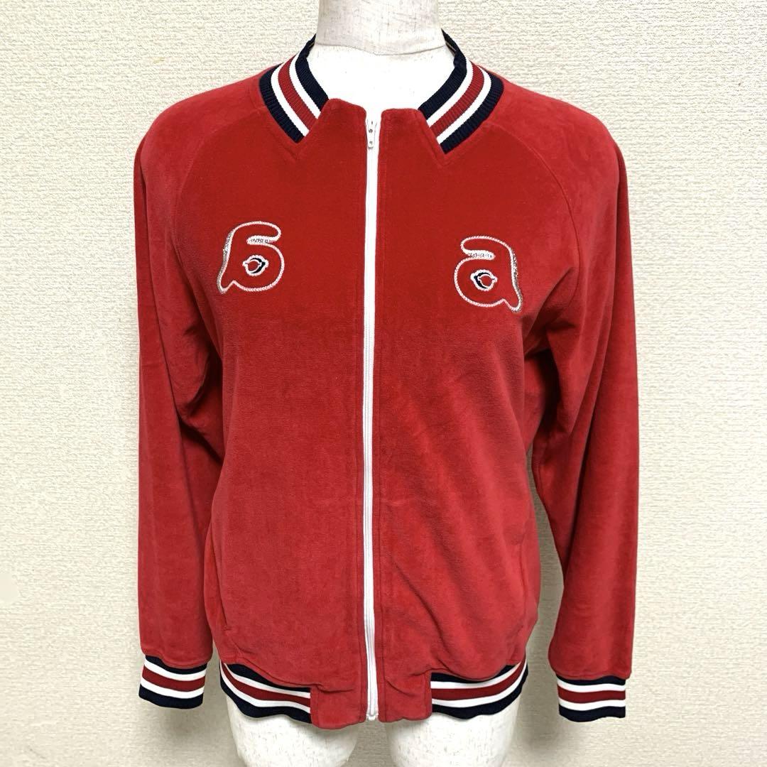 【美品】archivio ベロア ジップジャケット ブルゾン 38 レディース