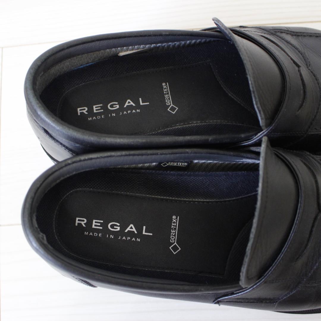 REGAL コインローファー 26cm ブラック レザー GORE-TEX REGAL コインローファー 26cm ブラック レザー GORE-TEX