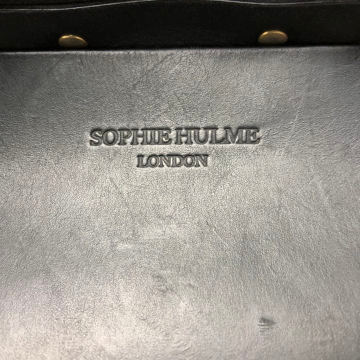 Sophie Hulme ソフィーヒュルム トートバッグ レザー 本革 ブラック ソフィーヒュルム レザー Sophie Hulme トートバッグ 本革 5cm