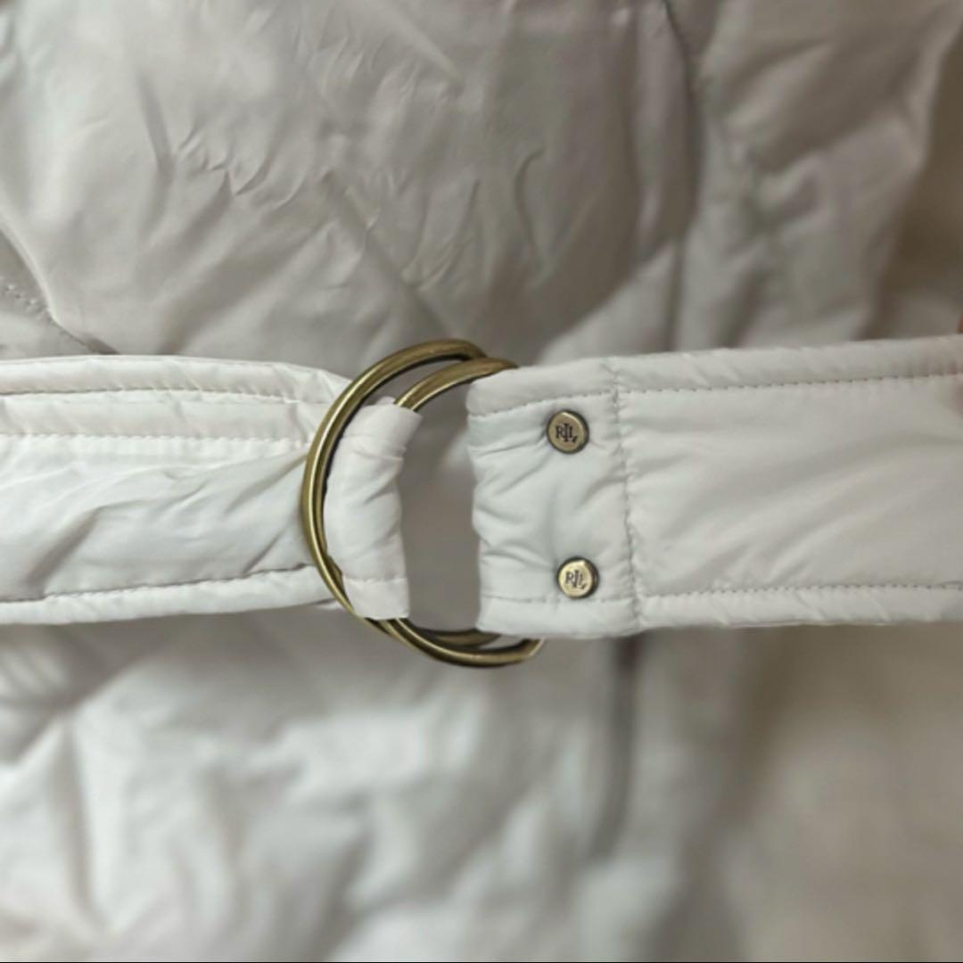 ラルフローレン　白　ダウンジャケット　フード付き　Ralph Lauren