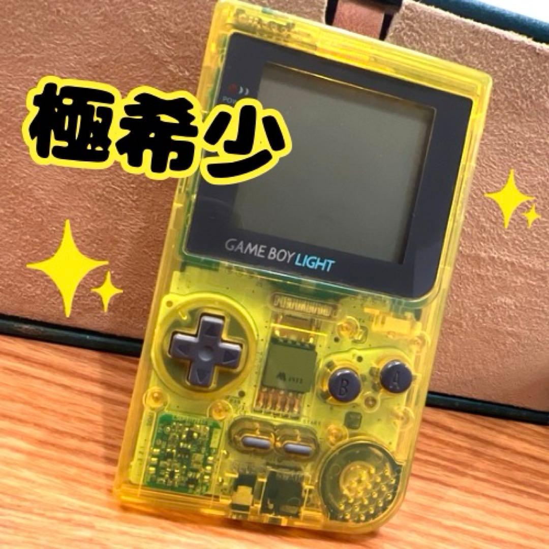 超 品 ニンテンドー ゲームボーイライト 本体 クリアイエロー ジャンク品GAMEBOY