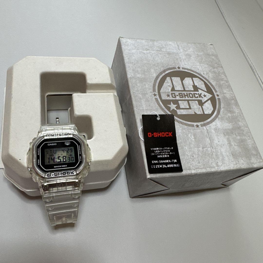 G-SHOCK 40周年記念モデル ＤＷ-5040ＲＸ-7ＪＲ　スケルトン