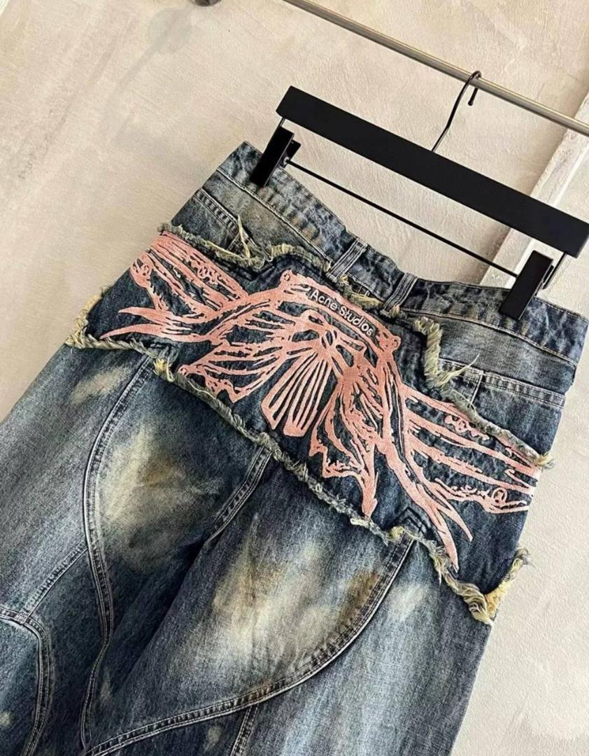 Acne Studios ブルー ルーズフィット ジーンズ 48