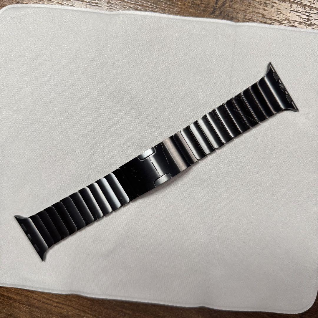 apple watch 純正 スペースブラック リンクブレスレット バンド