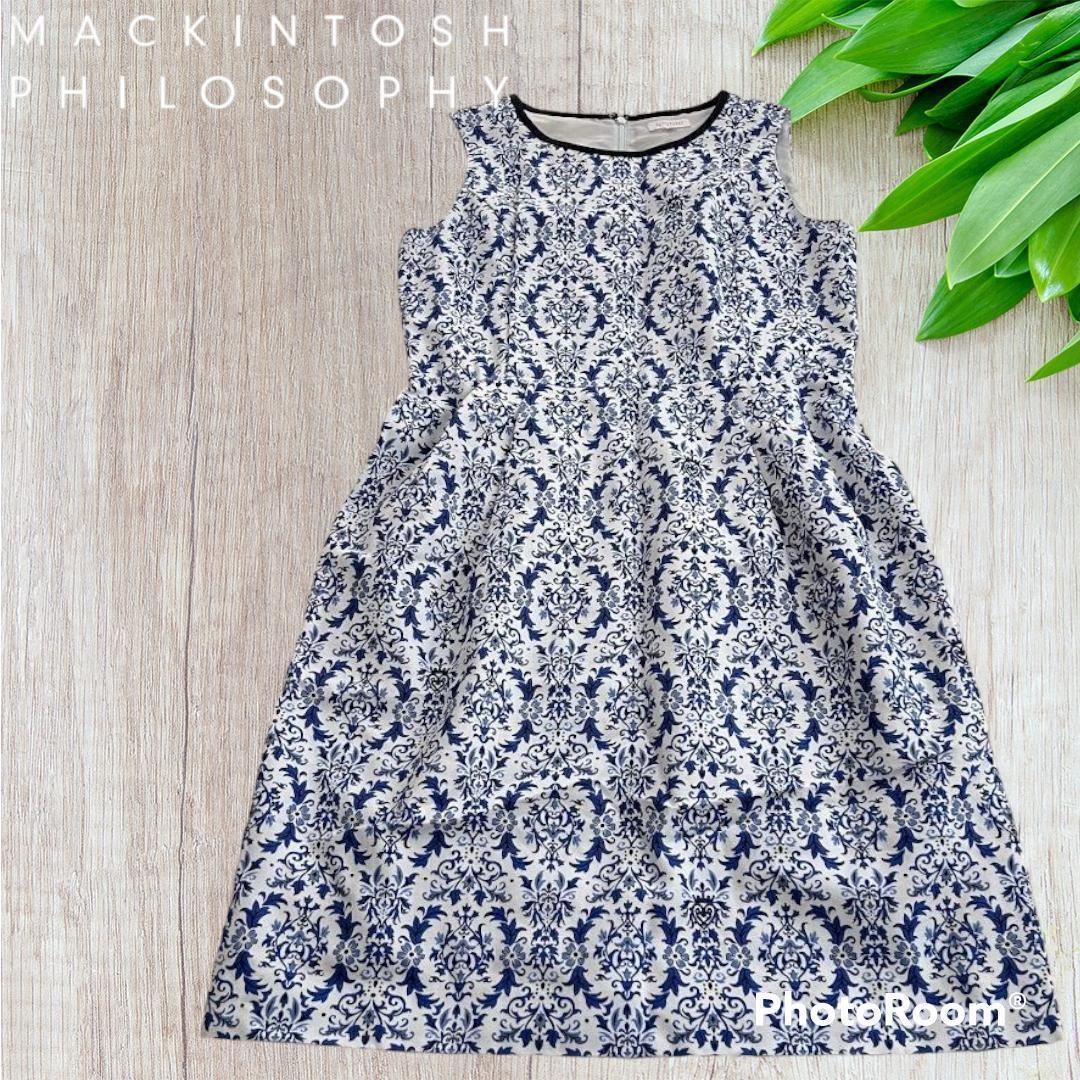 ○日本正規品○ マッキントッシュフィロソフィー ブルー 花柄 M