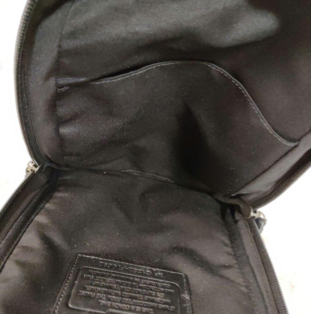 美品✨COACH コーチ　ボディバッグ　ショルダーバッグ　レザー　黒