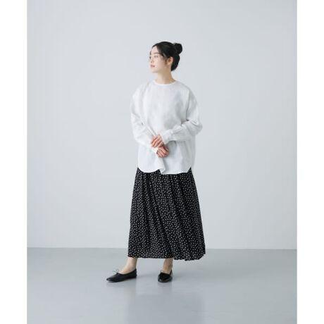 【未使用】かぐれ　リネンクルーネックプルオーバー