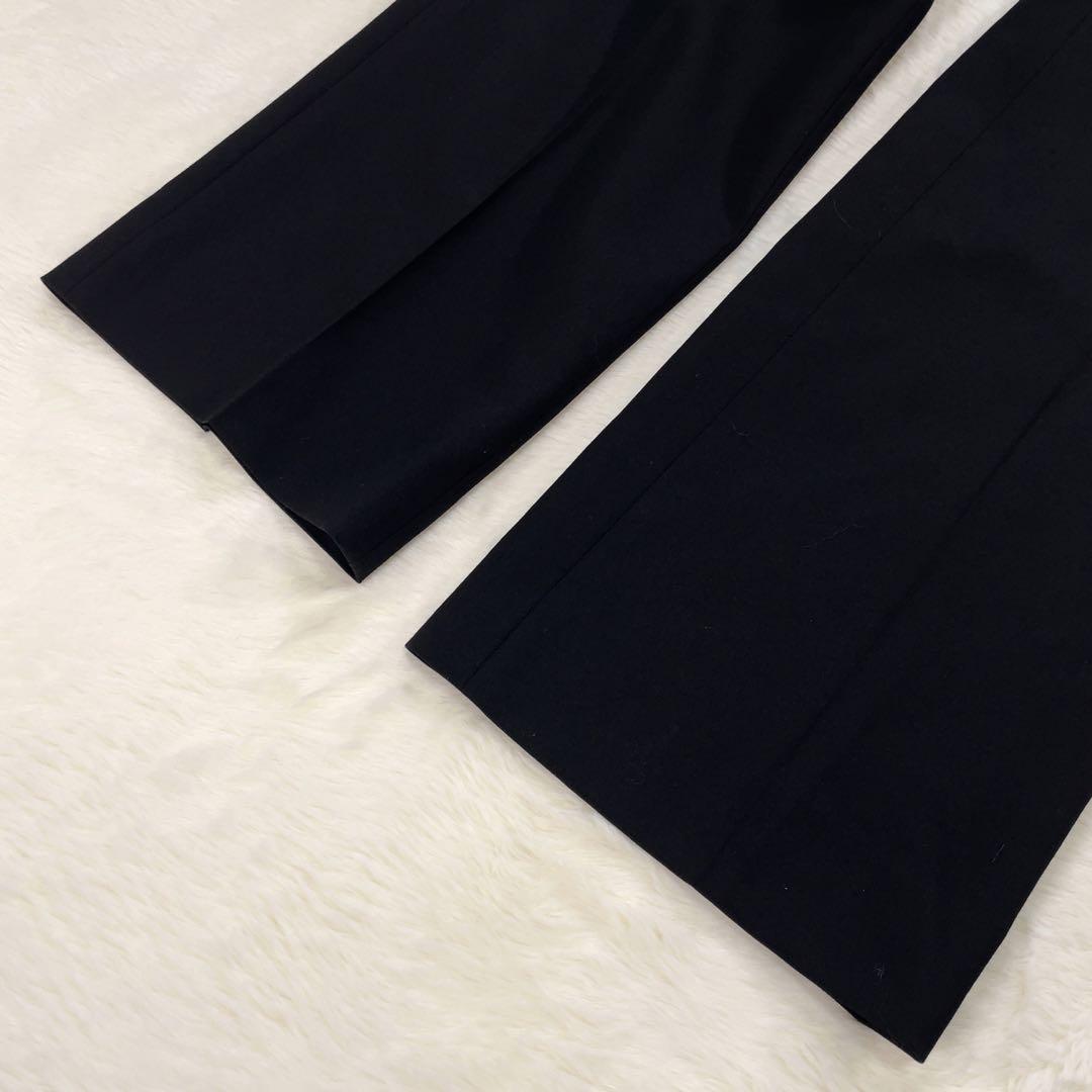 美品 ♦︎アオキ♦︎ レミュース パンツスーツ セットアップ 毛 Lサイズ 黒