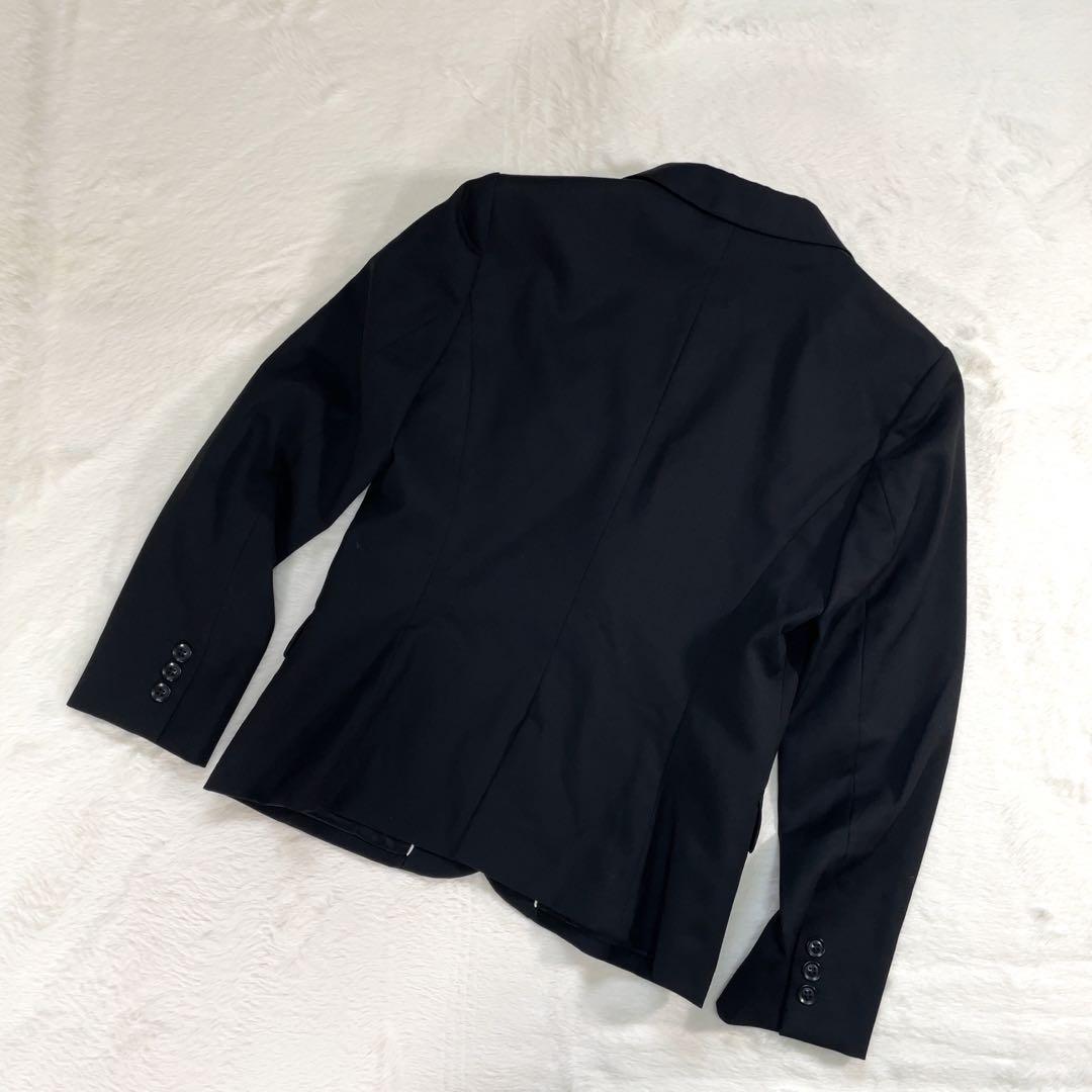 美品 ♦︎アオキ♦︎ レミュース パンツスーツ セットアップ 毛 Lサイズ 黒