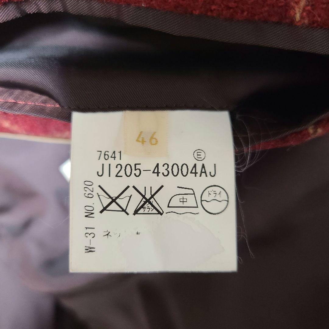40ct&525 × WOOLRICH ダブルブレストジャケット 赤チェック柄