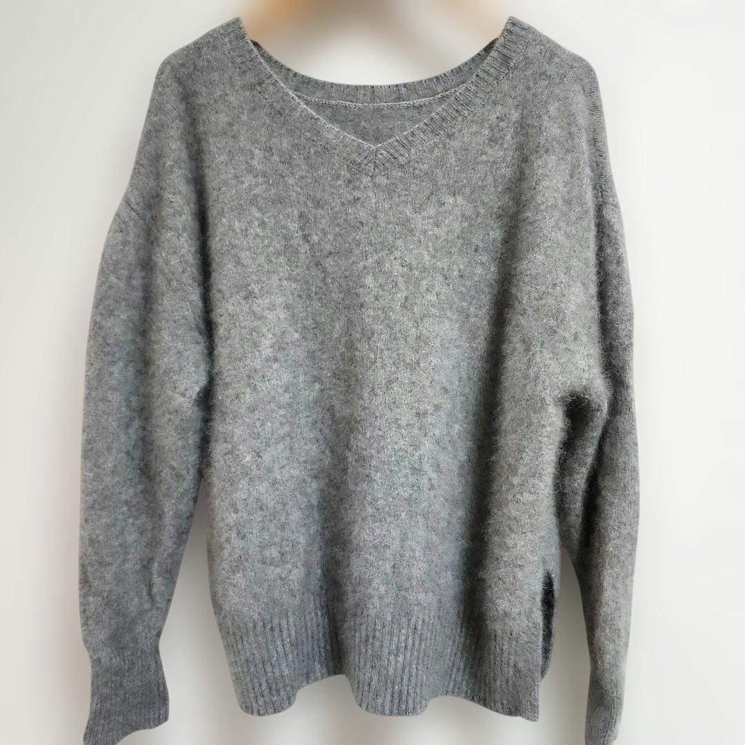 グレー Vネック セーター 長袖FREE SIZE・UNITED ARROWS