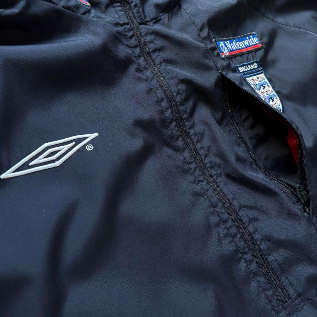 アンブロ　イングランド代表　ハーフジップ　ナイロンジャケット　XL　ネイビー