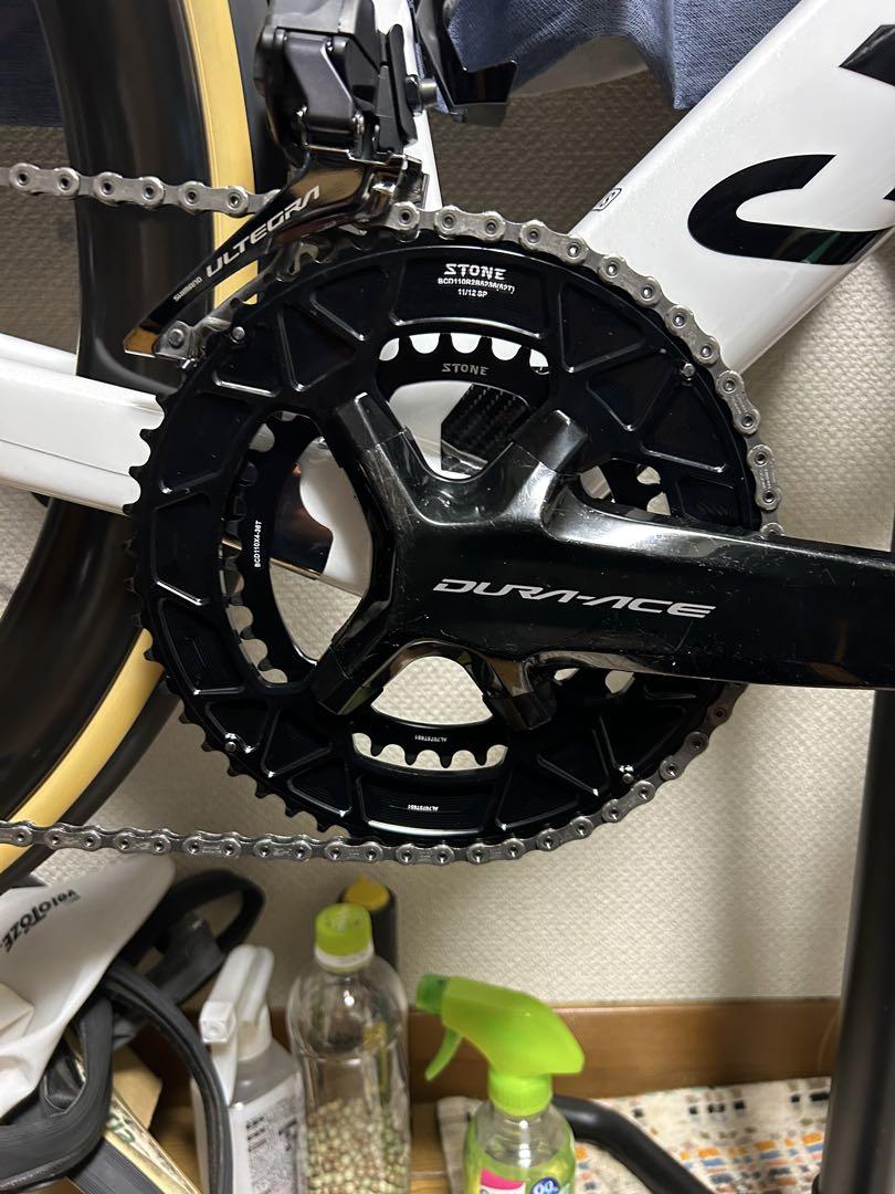 STONE チェーンリング　52-36t 11/12s 微走行　SHIMANO